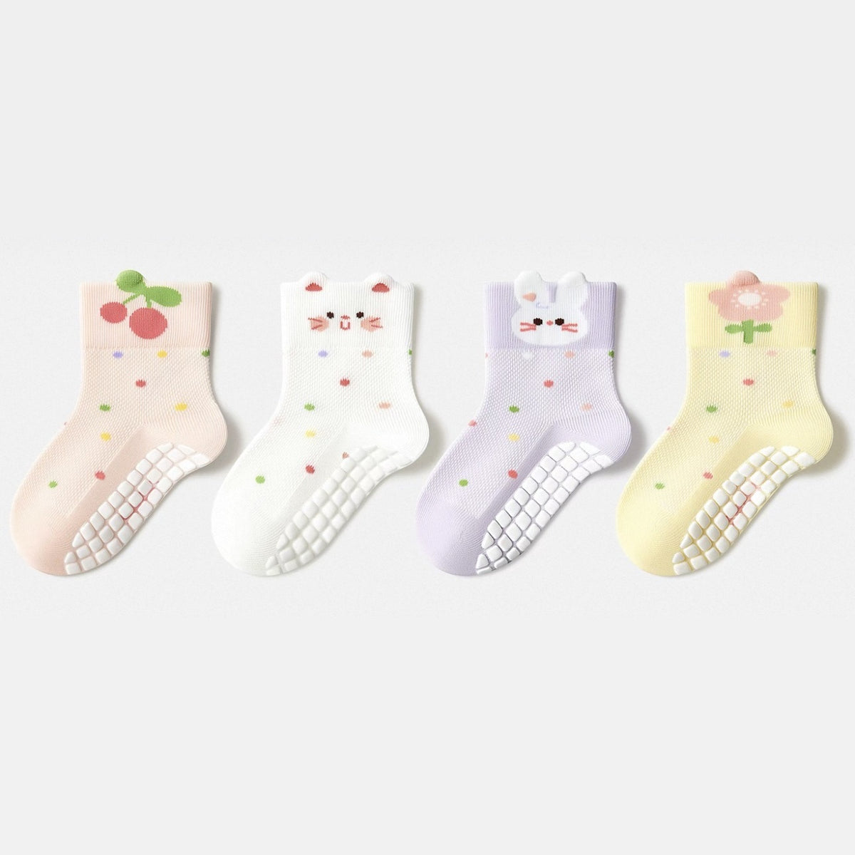 Sweet Garden Grip Socks - 4 Pack