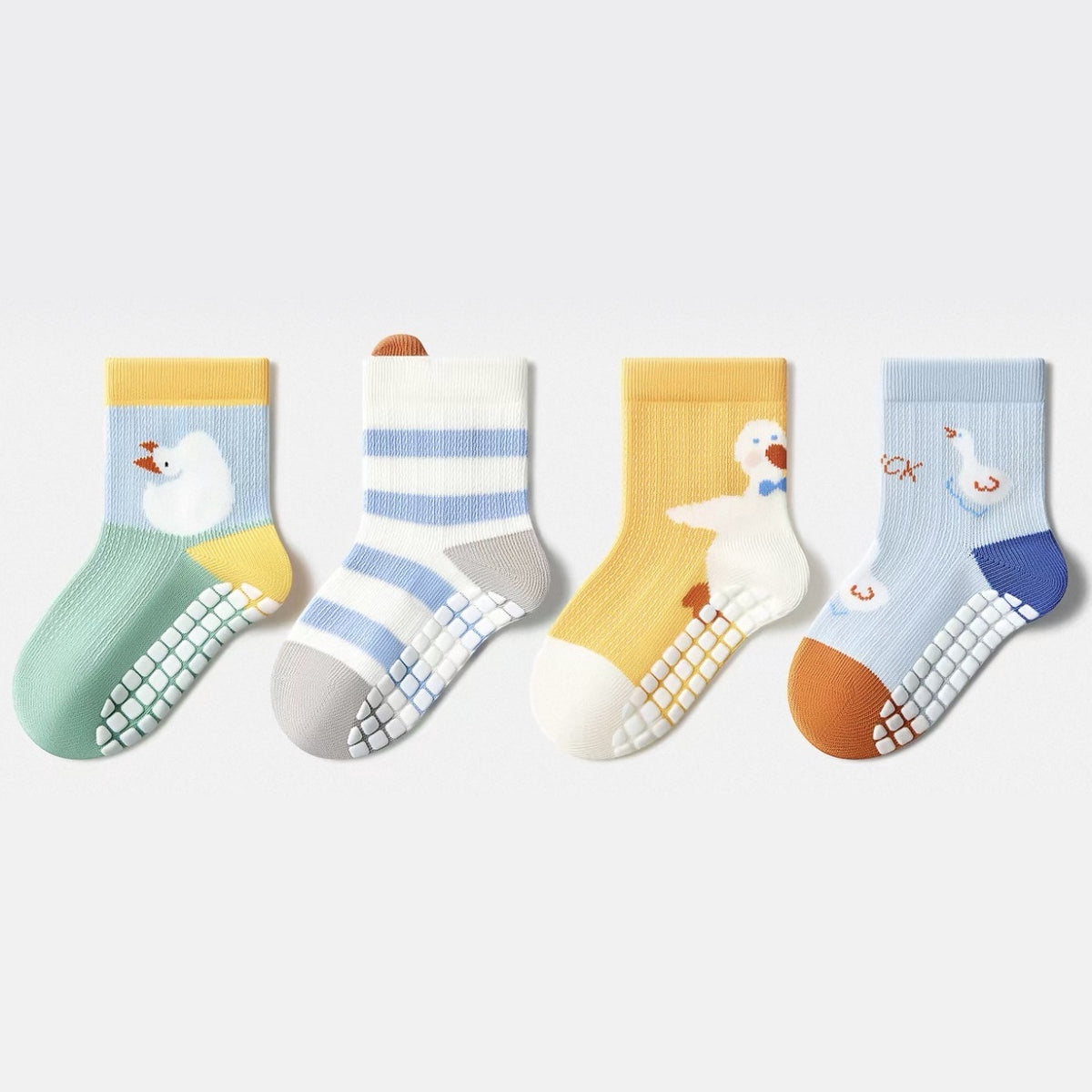 Little Duckling Grip Socks - 4 Pack